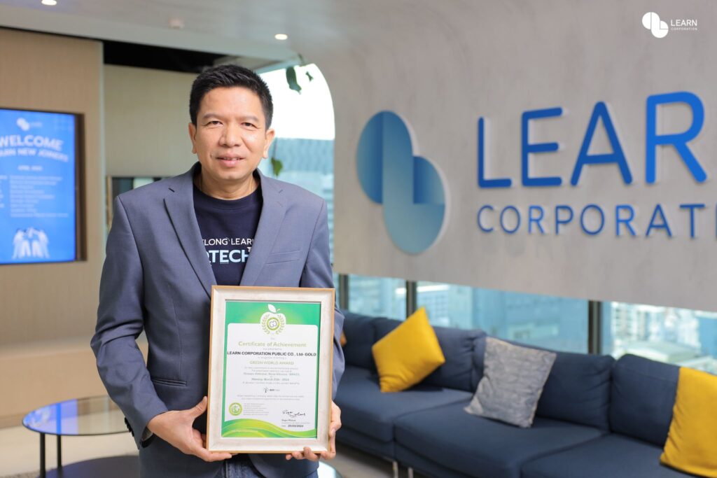 นายธานินทร์ ทิมทอง ประธานเจ้าหน้าที่สายความยั่งยืนทางสังคม LEARN Corporation2